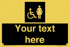 Custom information: black panel disabled and female